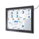 Bacheca da Esterno con Apertura a Ribalta 102,5x76x4,7 cm in Alluminio Grigio Antracite