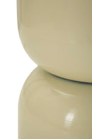 Tavolinetto Oyi Crema Ø31x46 cm in Metallo Crema      