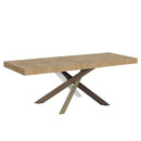 Tavolo Allungabile 160-420x90x77 cm Volantis Premium Quercia Natura Telaio 4C 
