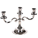 Candelabro in Metallo Composto da 3 Bracci Altezza 24 cm