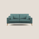 Divano 2 Posti 146x95x91 cm in Tessuto Petrolio