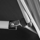 Gazebo Richiudibile Pieghevole 3x3m in Acciaio e PVC Impermeabile Nero