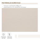Tenda da Sole Avvolgibile a Parete 3,5x2,5m in Alluminio e Poliestre Beige