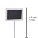 Set 6 Lavagne Segnaprezzo in legno Larghezza 20 cm