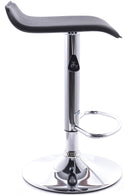 Sgabello con Alzata a Gas e Seduta Girevole in Similpelle Vandi Bianco