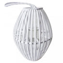 Lanterna Margot in Vimini Bianco