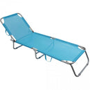 Lettino Prendisole da Giardino 188x55x24,5h cm in Textilene Vari Colori