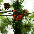 Albero di Natale Artificiale 150 cm 229 Rami con 35 Pigne 
