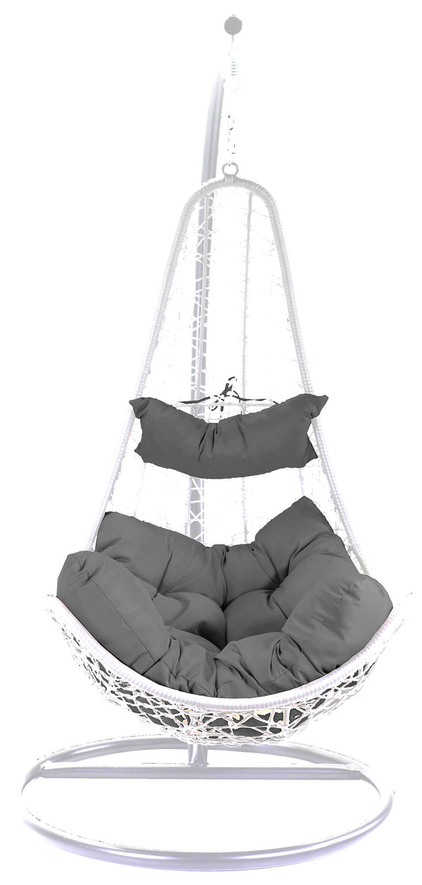 Amaca Dondolina da Giardino 82x65x124 cm in Polyrattan Rialto Bianco sconto