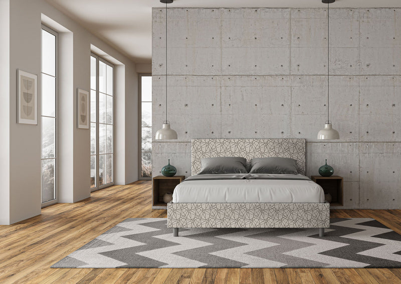 Letto Matrimoniale Adele Era 02 Grigio Varie Misure