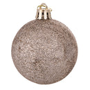 Set 8 Palle di Natale Ø7 cm in Plastica Champagne
