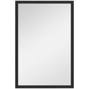 Specchio da Parete Rettangolare  40x60 cm in Vetro e MDF Nero      