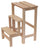 Sgabello Scaletta 60x40x46 cm in Legno Naturale
