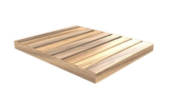 acquista Piatto Doccia da Esterno 100x80 cm in Legno di Okumè Arkema Naturale