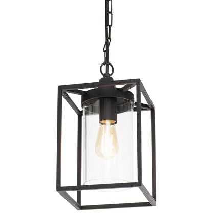Lampada a Sospensione da Esterno E27 in Alluminio Sovil Nero sconto