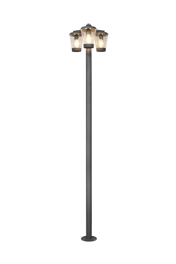 Palo da Esterno  E27 in Alluminio pressofuso Antracite sconto