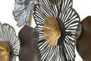 Pannello Flower Circl 155x8,5x85 cm in Ferro Multicolor