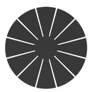 Braciere da Esterno a Legna in Acciaio 68,4x68,4x11,3 cm Flig Austin Sunny Nero