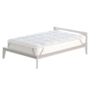 Topper Double Face Trapuntato 300 gr/mq con Elastici Ice Refrigerante Bianco Varie Misure