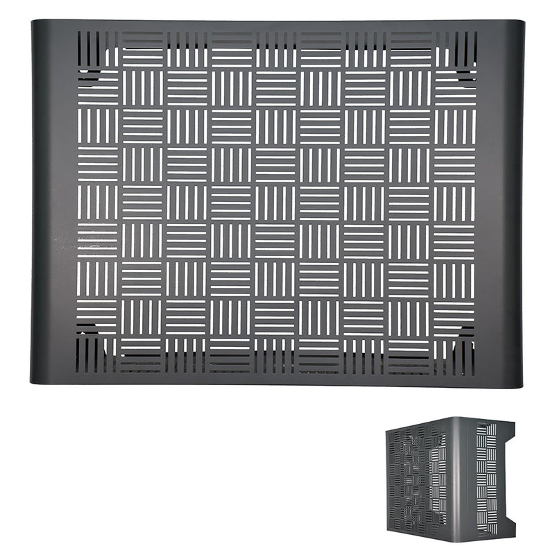 Copri Condizionatore da Esterno Large 105x65x95 cm in Acciaio Zincato Antracite