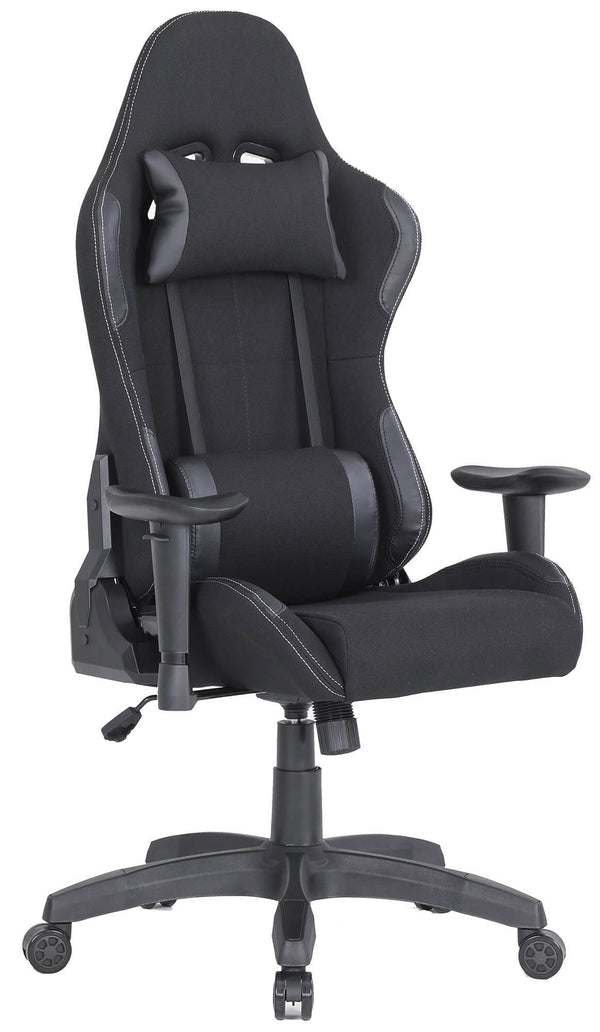 Sedia da Gaming Ergonomica 72x57x134 cm in Tessuto Nera acquista