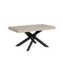 Tavolo Allungabile 160-264x90x77 cm Volantis Cashmere Telaio Antracite 
