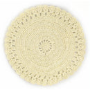 Set 6 Tovagliette Tonde in Tnt Villa d'Este Uncinetto Crema