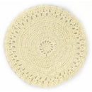 Set 6 Tovagliette Tonde in Tnt Villa d'Este Uncinetto Crema