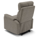 Poltrona Alzapersona Elettrica 2 motori 80x99x97 cm In Tessuto Jazz Denver Fango