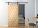 Binario per Porte Scorrevoli con Kit di Accessori in Acciaio al Carbonio 200x4x0.6 cm 