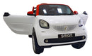 Macchina Elettrica per Bambini 12V Mp4 Smart Fortwo Cabrio Bianca