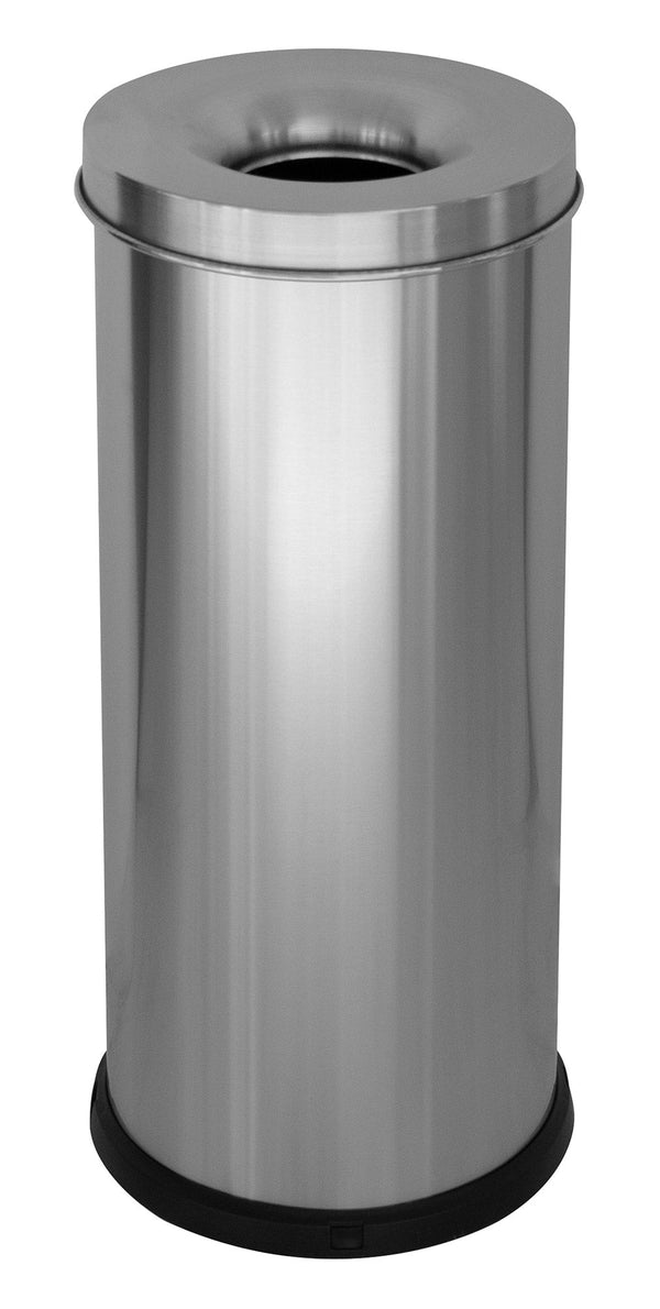 prezzo Pattumiera Gettacarte Ø25xh60 cm Autoestinguente in Acciaio Inox Argento
