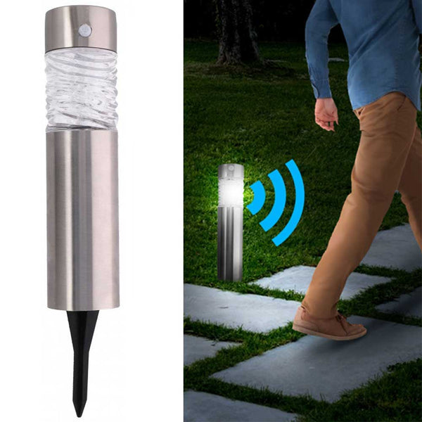 online Lampada Giardino Ricarica Solare con Sensore Movimento Paletti Luce LED 44x7cm