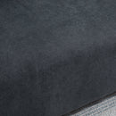 Divano 2 Posti Moderno in Stile Nordico 145x76x88 cm con Schienale Trapuntato in Tessuto Grigio