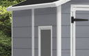 Casetta da Giardino Porta Attrezzi 185,8x236,8x227 cmin Resina Effetto Legno Keter Manor 6x8 Grigia