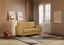 Divano 2 Posti 158x85x85 cm Karay in Tessuto Ocra