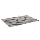 Tappeto Moderno per Interni 200x140 cm in Poliestere Effetto Vellutato Triangoli