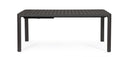 Tavolo Allungabile da Giardino 180/240x100x77.5 cm in Alluminio Kiplin Antracite