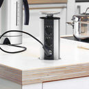 Multipresa con USB in Alluminio Emuca 