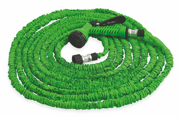 acquista Tubo Pompa Canna dell'Acqua Estensibile 45 mt con Pistola Soriani Gardenlike Verde