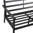 Set Salotto da Giardino Divano 2 Poltrone e Tavolino in Alluminio Shelton Antracite