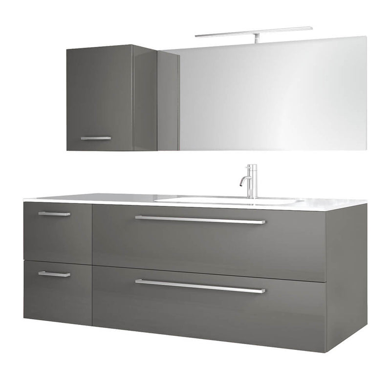Mobile da Bagno sospeso Samoa 01C Laccato Grigio TFT