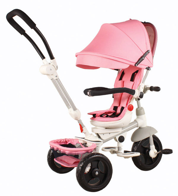 Passeggino Triciclo con Sedile Girevole 360° Miller Baby Swing Rosa sconto