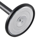 Colonnina Tendinastro 3 metri in Metallo Nero Opaco Ø36x101 cm Nastro Bianco