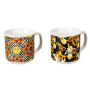 Set 2 Tazze Ø9,2x11,5x8,7 cm in Bone China VdE Tivoli 1996 Italian Beauty