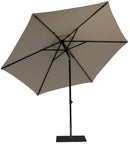 Ombrellone da Giardino Ø3 m Palo Ø38 mm in Alluminio Tessuto Poliestere Trend Ecru