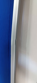 Lavagna con Fondo in Sughero e Panno Blu 150x100 cm in Alluminio Silver Seconda Scelta