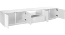 Mobile TV 4 Ante 1 Cassetto 220,1x41,5x46 cm Bloom Bianco Lucido