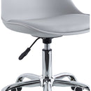 Sedia da Ufficio Operativa in Polipropilene e Similpelle Grigia