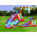 Castello Giostra Acquascivolo Squalo Gonfiabile Pompa Inclusa Happy Hop 9417